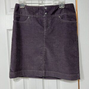 Athleta Mini Skirt 4 Lavender Corduroy Casual Athletic Zip Back Pockets Boho 18"